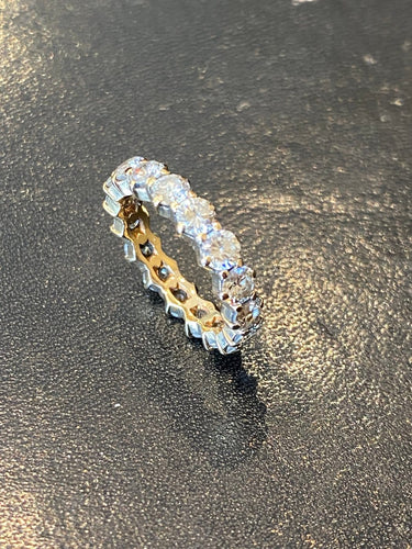 Bague 49 Alliance américaine - Bague en or jaune 750 et diamants 2,72 ct 58 Facettes LP231