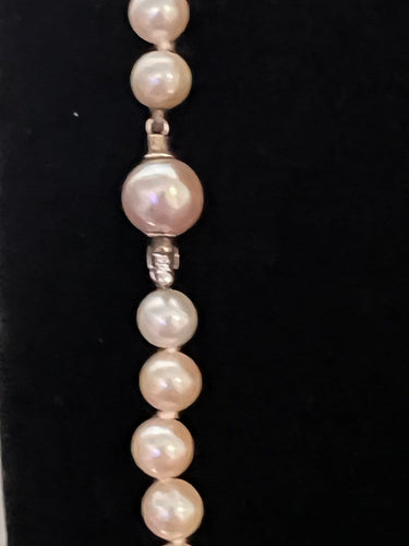 Collier Collier sautoir - 93 perles de culture Akoya en chute, or 18K 58 Facettes 912