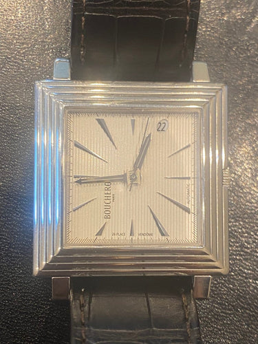 Montre Boucheron La Carrée - Montre automatique en acier 33x33 mm 58 Facettes LP227