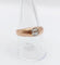 Bague 58.5 Bague jonc antique en or rose et diamant taille ancienne 58 Facettes A06899