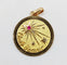 Pendentif Pendentif médaille étoile d'amour en or 18k et rubis 58 Facettes A06867