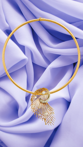 Broche Broche rétro volute en or jaune 18 carats et diamants 58 Facettes BRO67