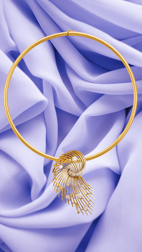 Broche Broche rétro volute en or jaune 18 carats et diamants 58 Facettes BRO67