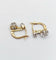 Boucles d'oreilles Dormeuses antiques - Boucles d'oreilles en or 18k et platine, diamants 0,90 ct 58 Facettes A06906
