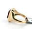 Bague 54 Bague en or jaune 18 kt avec diamants et cornaline gravée 58 Facettes 1970 F