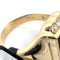 Bague 54 Bague en or jaune 18 kt avec diamants et cornaline gravée 58 Facettes 1970 F