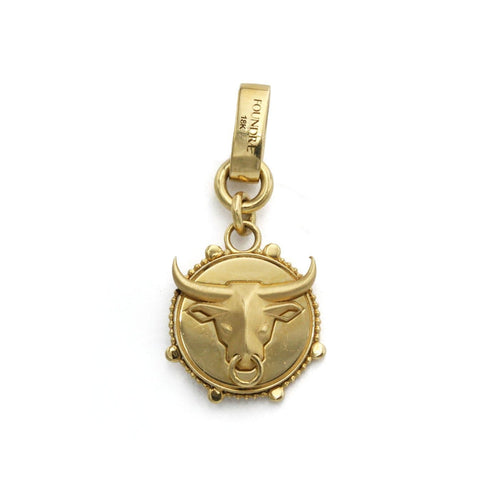 Pendentif Foundrae - Pendentif Taureau en or jaune 750‰ 58 Facettes 260092R