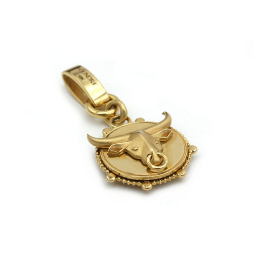 Pendentif Foundrae - Pendentif Taureau en or jaune 750‰ 58 Facettes 260092R