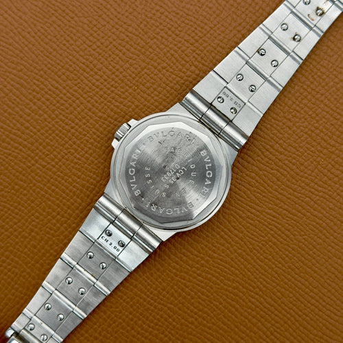 Montre Bvlgari Diagono - Montre LCV 35 S en acier, cadran noir 58 Facettes 066