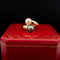 Bague 51 Cartier Toi et Moi - Bague vintage en or jaune 18k avec perles Akoya 58 Facettes 60024095