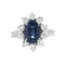 Bague 52 Bague Saphir Kanchana en or blanc et diamants 58 Facettes OC-61100178