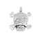 Pendentif Vanité - Pendentif crâne en or blanc et diamants 58 Facettes OC-64700234