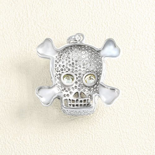 Pendentif Vanité - Pendentif en or blanc et diamants 58 Facettes OC-64700234