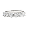 Bague 52 Alliance demi-tour en or blanc et diamants 58 Facettes OC-60300019