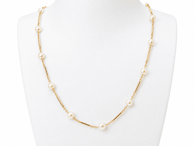 Collier Collier en or jaune 18 kt à perles de culture 58 Facettes 33659