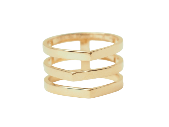 Bague 57 Repossi Antifer - Bague multi rangs en or rose 58 Facettes 33668