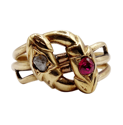 Antique Snake Ring - Luxury Jewelry certified - 58 Facettes