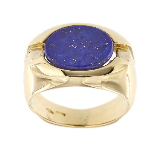 Anello in Lapislazzuli ovale e Argento 925 - Anelli Lapislazzuli
