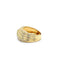 Bague 51 Bague croisée en or jaune 750 sertie de diamants 58 Facettes 434591