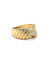 Bague 51 Bague croisée en or jaune 750 sertie de diamants 58 Facettes 434591