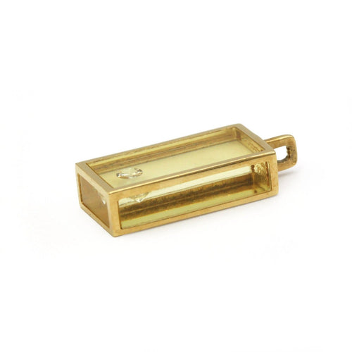 Pendentif Pascal Morabito - Pendentif rectangulaire en or jaune et diamant 58 Facettes 260099R