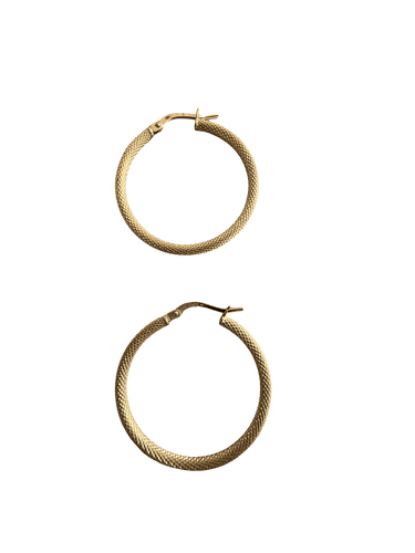 Boucles d'oreilles Boucles d’oreilles créoles texturées en or jaune 18 carats 58 Facettes 45