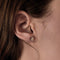 Boucles d'oreilles Paires de puces en or blanc et diamants 58 Facettes B250540