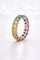 Bague 52 Alliance Rainbow - Bague en platine 950 sertie de saphirs et diamants 58 Facettes raina