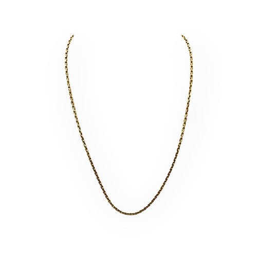 Collier Chaîne en or jaune 750 maille forçat 51 cm 58 Facettes 149067883