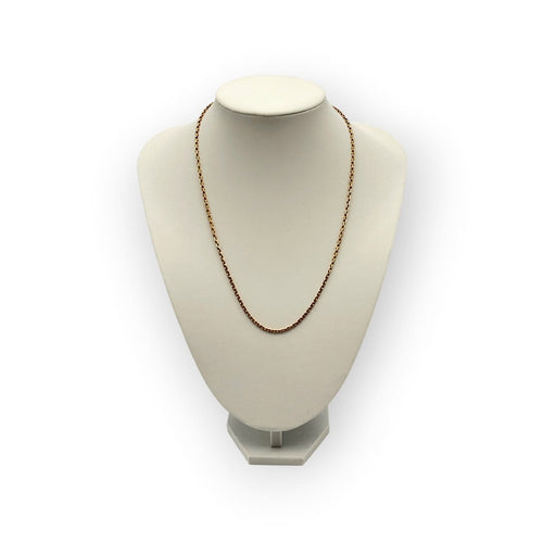 Collier Chaîne en or jaune 750 maille forçat 51 cm 58 Facettes 149067883