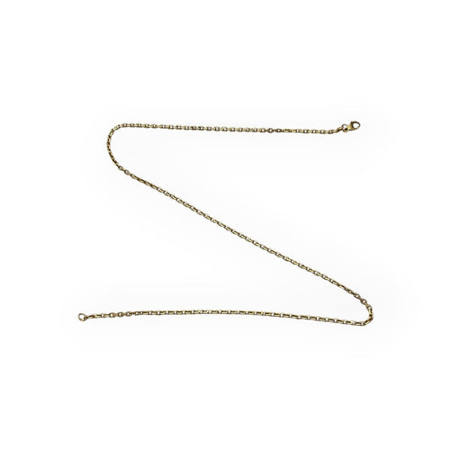 Collier Chaîne en or jaune 750 maille forçat 51 cm 58 Facettes 149067883