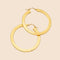 Boucles d'oreilles N° 144 - Boucles d'oreilles créoles en or jaune 18 carats 58 Facettes