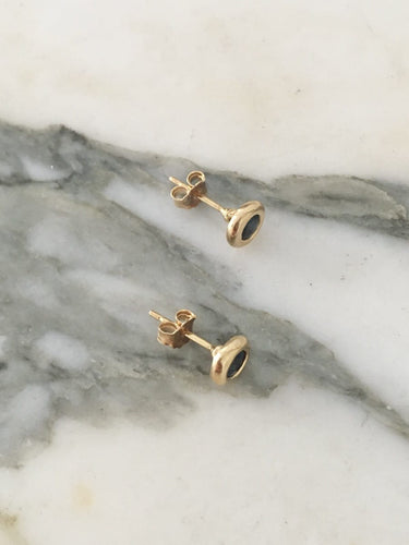 Boucles d'oreilles Puces d’oreilles - Or jaune 18K et saphirs naturels 58 Facettes 249