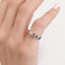 Bague 49 Bague solitaire en or blanc et jaune 18 carats et diamant 58 Facettes 35997