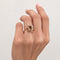 Bague 55 Bague florale en or jaune, rubis cabochon et diamants 58 Facettes 35964