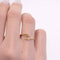 Bague 52 Bague motif vague en or jaune 58 Facettes 35364