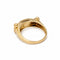 Bague 53 Bague jonc architecturée en or jaune, saphirs et diamants 58 Facettes 35210