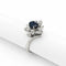 Bague 52 Bague fleur en or blanc, saphir et diamants 58 Facettes 35151