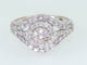 Bague 55 Bague entourage - Or rose 14 ct et diamants roses 1,02 ct 58 Facettes AQ48