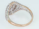 Bague 55 Bague entourage - Or rose 14 ct et diamants roses 1,02 ct 58 Facettes AQ48