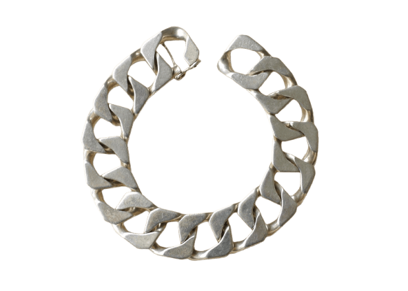Bracelet Bracelet gourmette articulé en argent 58 Facettes