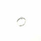Bague 48 Solitaire accompagné - Bague en or blanc et diamants 58 Facettes Z15B51806