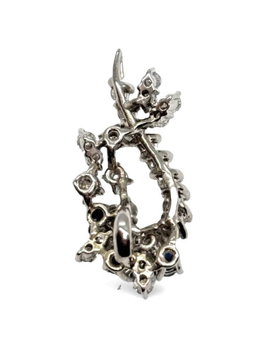 Pendentif Pendentif en or blanc 18K avec saphirs et diamants 58 Facettes 1779