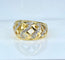 Bague 52 Bague jonc cœurs en or jaune 18 carats et diamants 58 Facettes AB702
