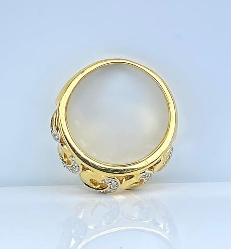 Bague 52 Bague jonc cœurs en or jaune 18 carats et diamants 58 Facettes AB702
