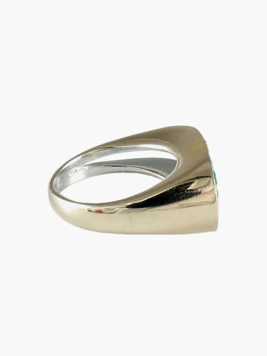 Bague 55 Bague U en or blanc et diamants 58 Facettes BO/170001