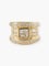 Bague 58 Bague moderne en or jaune et diamants 58 Facettes 210033