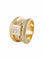 Bague 58 Bague moderne en or jaune et diamants 58 Facettes 210033