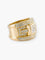Bague 58 Bague moderne en or jaune et diamants 58 Facettes 210033