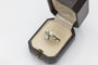 Bague 52 Bague Toi et Moi Art nouveau en or blanc 14 ct, perle et diamants 58 Facettes 11992